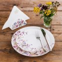 Serwetnik Porcelanowy Louka Biały w Polne Kwiaty ORION Dekoracja