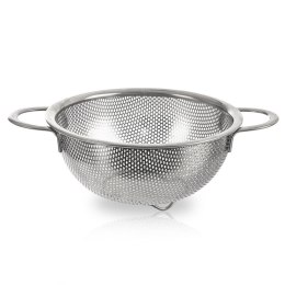 Sitko Cedzak Kuchenny Miska do Owoców Warzyw Makaronu Stalowy ORION 16,5 cm