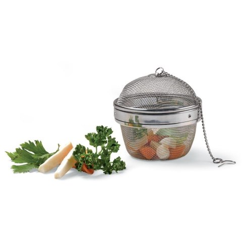 Sitko Zaparzacz do Herbaty Ziół Przypraw Stalowe Solidne ORION 9 x 8 cm