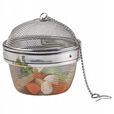 Sitko Zaparzacz do Herbaty Ziół Przypraw Stalowe Solidne ORION 9 x 8 cm