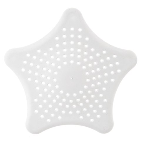 Sitko do Zlewu Gwiazda Białe z Przyssawkami Duże 16 cm Łazienka ORION