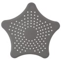 Sitko do Zlewu Gwiazda Szare z Przyssawkami Duże 16 cm Łazienka ORION