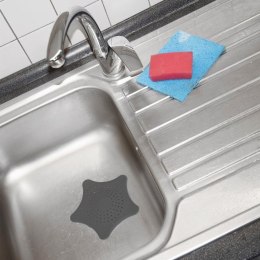 Sitko do Zlewu Gwiazda Szare z Przyssawkami Duże 16 cm Łazienka ORION