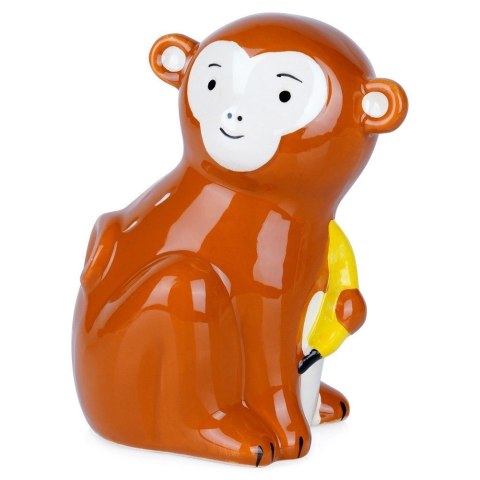 Skarbonka Ceramiczna Małpka na Prezent dla Dzieci Dorosłych VILDE 12x16,5cm
