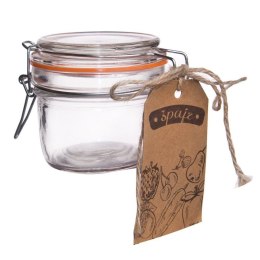 Słoik Patentowy Kwadratowy z Klipsem Wekowanie Przyprawy 220 ml ORION