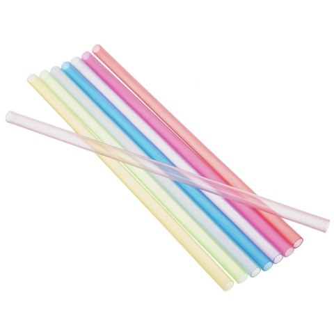 Słomki do Napojów Kolorowe Zestaw 50 szt. Wielorazowe 22 cm ORION