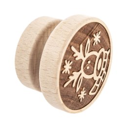 Stempel do Ciastek Drewniany Renifer Pierników Dekoracja 5,5 cm ORION