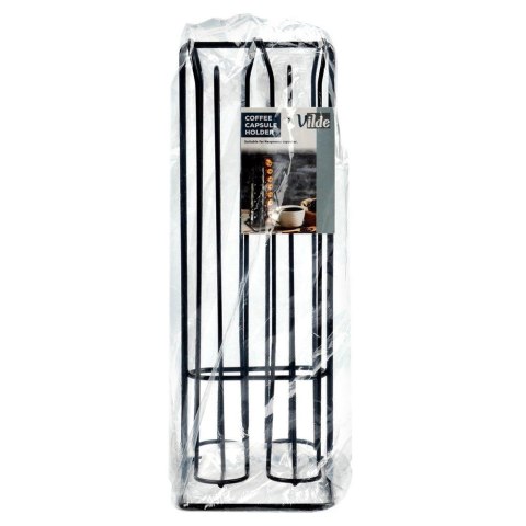 Stojak na Kapsułki Nespresso Metalowy Czarny 32 szt. 30 cm VILDE