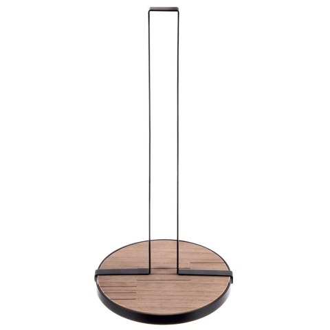 Stojak na Ręcznik Papierowy Czarny Loft Metal Drewno Line ORION Kuchnia