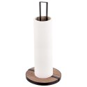 Stojak na Ręcznik Papierowy Czarny Loft Metal Drewno Line ORION Kuchnia