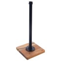 Stojak na Ręcznik Papierowy Metalowy Drewniany Loft Czarny ORION 35 cm