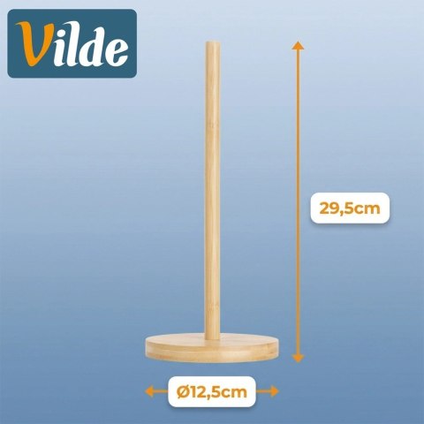 Stojak na ręcznik papierowy bambusowy 29,5 cm