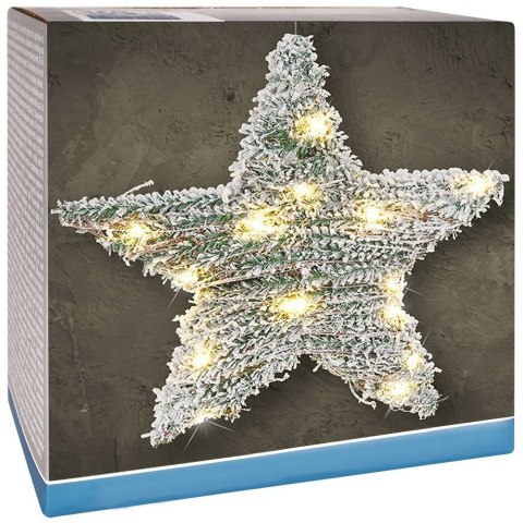 Stroik Gwiazda Ozdoba Świąteczna Świecąca 30 LED Wisząca Solidna VILDE 40cm