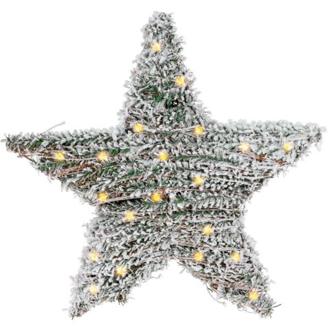 Stroik Gwiazda Ozdoba Świąteczna Świecąca 30 LED Wisząca Solidna VILDE 40cm
