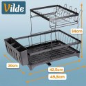 Suszarka do Naczyń 2 Poziomy 49,5 cm z Wylewką Ociekacz Loft VILDE