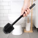 Szczotka Silikonowa Zapasowa do WC Czarny Uchwyt Łazienkowa 35 cm VILDE