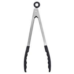 Szczypce Kuchenne Stalowe Silikonowe Uniwersalne z Blokadą ORION 27 cm
