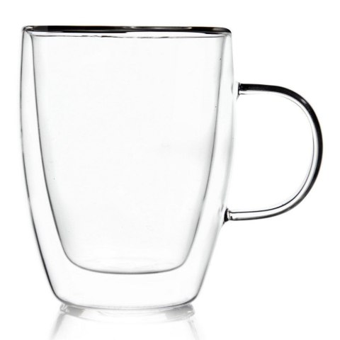 Szklanka termiczna z podwójną ścianką do kawy latte DOUBLE 300 ml