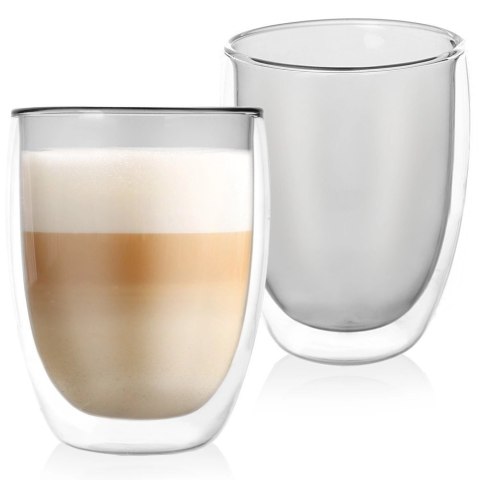 Szklanki Termiczne Latte Zestaw 2 szt. 370 ml ORION Podwójna Ścianka