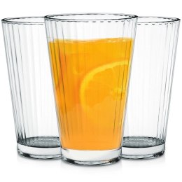 Szklanki Zestaw 3 szt. 270 ml EXCELLENT HOUSEWARE Wysokie Zdobione