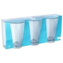 Szklanki Zestaw 3 szt. 270 ml EXCELLENT HOUSEWARE Wysokie Zdobione