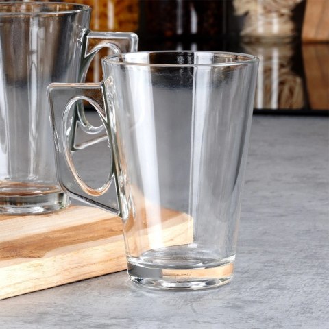 Szklanki Zestaw 6 szt. 255 ml VILDE Uchwyt Zmywarka/Mikrofala 10,5 x 7,5 cm