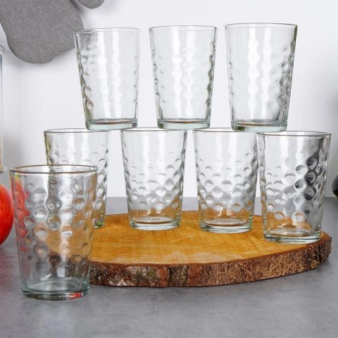 Szklanki Zestaw 8 szt. 200 ml EXCELLENT HOUSEWARE Zdobione do Zmywarki