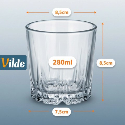 Szklanki do whisky 280 ml 6 szt.