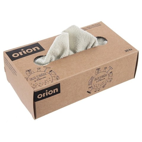 Ścierki Kuchenne Mikrofibra 20 szt. 20 x 20cm ORION Pudełko bez Detergentów