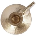 Świecznik na Długą Świecę Aluminium Złoty HOME STYLING COLLECTION LOFT