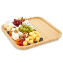 Taca Bambusowa do Serwowania Kwadratowa 25 x 25 cm Drewno VILDE Loft