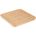 Taca Bambusowa do Serwowania Kwadratowa 25 x 25 cm Drewno VILDE Loft