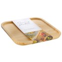 Taca Bambusowa do Serwowania Kwadratowa 25 x 25 cm Drewno VILDE Loft