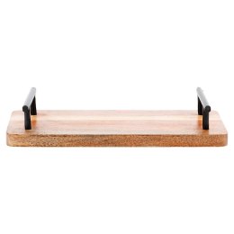 Taca Deska do Serwowania Drewniana Przekąsek z Uchwytami VILDE 30x15,5 cm