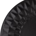 Talerz Deserowy Ceramiczny Czarny NAVA SOHO 20 cm Tłoczony Zmywarka