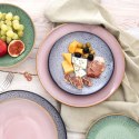 Talerz Deserowy Ceramiczny Fioletowy GLAZE 20,5 cm ORION Szkliwiony