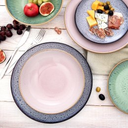Talerz Głęboki 900 ml Ceramika Różowy Glaze Makaron Zupa Zmywarka ORION