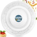Talerz Obiadowy 25 cm Szkło Kryształowe Patera do Serwowania VILDE