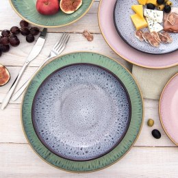 Talerz Obiadowy Głęboki Ceramiczny Fioletowy GLAZE 900 ml ORION