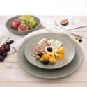 Talerz Obiadowy Głęboki Ceramiczny Zielony Matowy 800 ml ORION