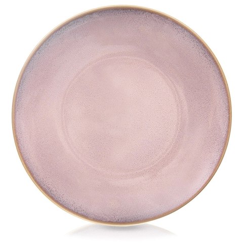 Talerz Obiadowy Płytki 27cm Ceramika Różowy Glaze Nakrapiany Zmywarka ORION
