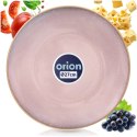 Talerz Obiadowy Płytki 27cm Ceramika Różowy Glaze Nakrapiany Zmywarka ORION