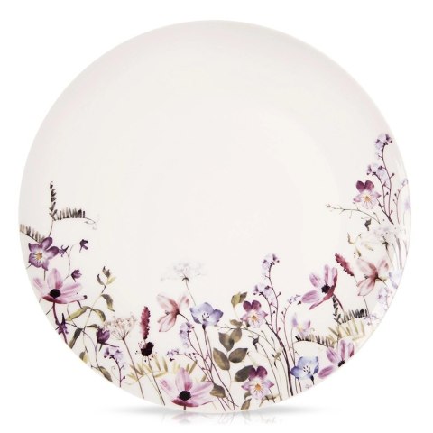 Talerz Obiadowy Płytki Porcelana 27 cm Louka Duży Talerz Kwiaty