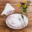 Talerz Obiadowy Płytki Porcelana 27 cm Louka Duży Talerz Kwiaty