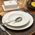 Talerz Obiadowy Płytki Porcelanowy Biały SERCE 27 cm ORION Dekor