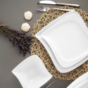 Talerz Obiadowy Płytki Porcelanowy Dekoracyjny Ozdobny ORION 25 x 25 cm