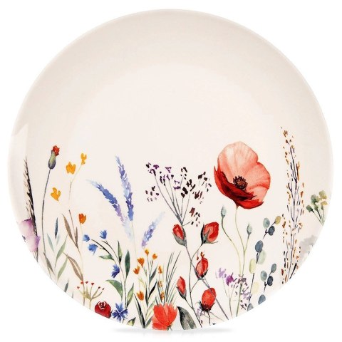 Talerz Obiadowy Płytki Porcelanowy MAKI 27 cm ORION Wzór Polne Kwiaty