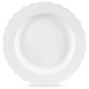 Talerz Obiadowy Płytki Porcelanowy MONA 24,5 cm ORION Falowany Rant