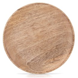Talerz z Drewna Mangowca 20 cm Mango Taca do Serwowania Boho