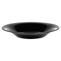 Talerze Obiadowe Głębokie Szkło Czarne 400 ml 6 szt. VILDE 21,5 cm